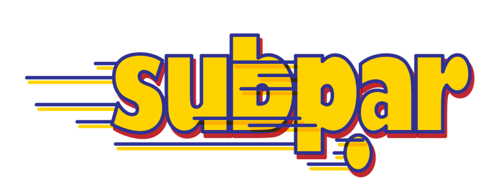 Subpar brand logo mock-up